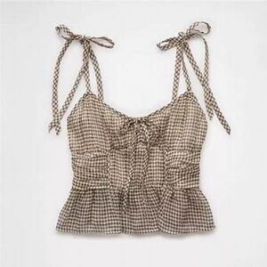 AE Corset Peplum Top - NWT!